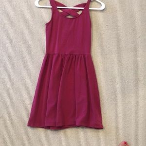 MAROON SKATER DRESS